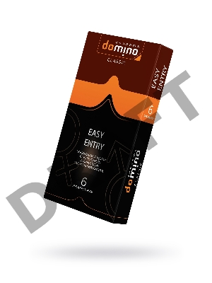 Презервативы Luxe DOMINO CLASSIC Easy Entry 6 шт, 18 см