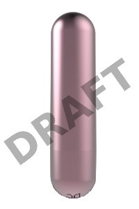 Розовая перезаряжаемая вибропуля Clio - 7,6 см.