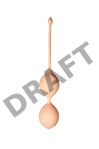 Шарики Кегеля со смещенным центром тяжести Delta, 3,5 x 20 см , цвет слоновая кость