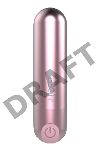 Розовая перезаряжаемая вибропуля Clio - 7,6 см.