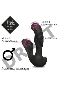 Универсальный анальный массажер Black Jamba Anal Vibrator - 12 см.