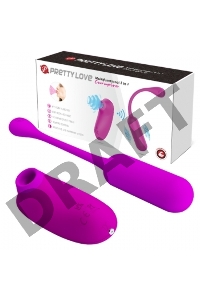 ВИБРОМАССАЖЁР + ВАКУУМНЫЙ СТИМУЛЯТОР CURUPIRA 12 режимов вибрации, 4 режима вакуума