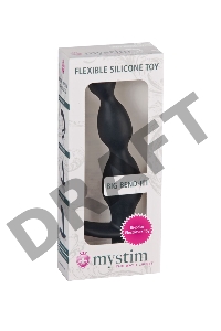 Электростимулятор Mystim Big Bend-itt, силикон, черный, 18 см