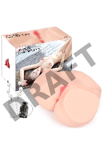 Hanna Onahole 001 Мастурбатор вагина анус с двойным слоем с вибрацией