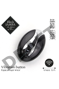 Универсальный анальный массажер Black Jamba Anal Vibrator - 12 см.