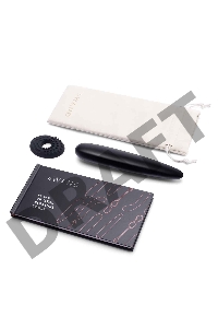 Массажер тонкий le WAND Crystal Slim Wand черный обсидиан