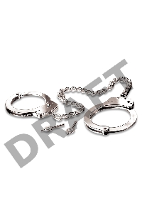 Фиксация для ног с длинной цепочкой Metal Leg Cuffs - Silver