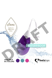 Фиолетовое виброяйцо на радиоуправлении Anna Vibrating Egg Remote