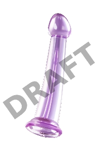 Нереалистичный фаллоимитатор Jelly Dildo M Toyfa Basic, TPE, фиолетовый, 18 см