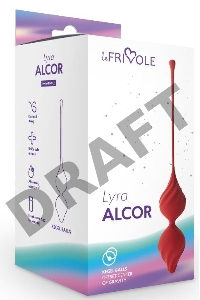 Вагинальные шарики Alcor, цвет бордовый (LYRA)