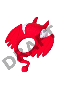 Эрекционное кольцо на пенис JOS SWEET DEVIL, силикон, красный, 8,5 см
