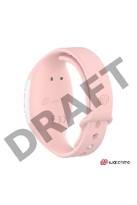 Розовое виброяйцо с нежно-розовым пультом-часами Wearwatch Egg Wireless Watchme