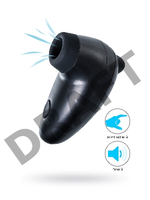 Вакуумный cтимулятор клитора PPP CHUPA-CHUPA ZENGI ROTOR, ABS-пластик, черный, 9 см