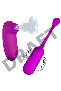 ВИБРОМАССАЖЁР + ВАКУУМНЫЙ СТИМУЛЯТОР CURUPIRA 12 режимов вибрации, 4 режима вакуума