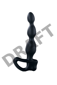 Электростимулятор Mystim Big Bend-itt, силикон, черный, 18 см