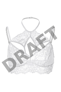 Бралетт удлиненный Erolanta Nelly, белый (50-52)