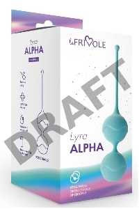 Вагинальные шарики Alpha, цвет аквамарин (LYRA)