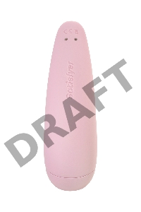 Вакуум-волновой бесконтактный стимулятор клитора Satisfyer Curvy 2+, силикон, розовый, 14,3 см.