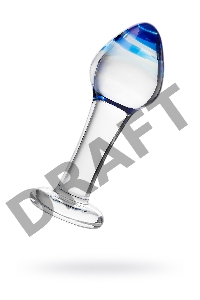 Анальная втулка Sexus Glass, стекло, прозрачная, 11,5 см, Ø 4 см