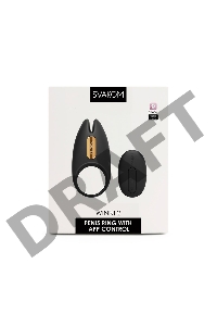 Winni 2 Эрекционное кольцо с вибрацией, пультом ДУ и приложением Swakom APP