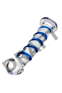 Нереалистичный фаллоимитатор Sexus Glass, стекло, прозрачный, 17 см