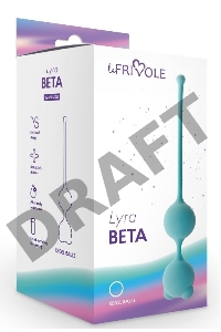 Вагинальные шарики Beta, цвет аквамарин (LYRA)