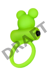 Виброкольцо на пенис A-Toys by TOYFA Chio, силикон, зеленое, 8,1 см, Ø 3,1 см