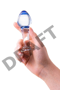 Анальная втулка Sexus Glass, стекло, прозрачная, 11,5 см, Ø 4 см