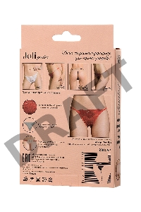 Трусики со стразами Joli Chantal, красный, OS