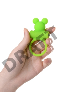 Виброкольцо на пенис A-Toys by TOYFA Chio, силикон, зеленое, 8,1 см, Ø 3,1 см