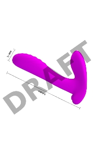 Лиловый мультифункциональный вибратор Remote Control Massager