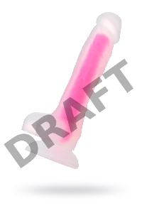 Фаллоимитатор, светящийся в темноте, Beyond by Toyfa, Peter Glow, силикон, прозрачный, 22 см