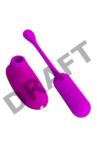 ВИБРОМАССАЖЁР + ВАКУУМНЫЙ СТИМУЛЯТОР CURUPIRA 12 режимов вибрации, 4 режима вакуума