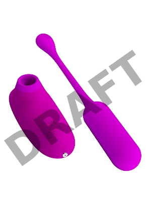 ВИБРОМАССАЖЁР + ВАКУУМНЫЙ СТИМУЛЯТОР CURUPIRA 12 режимов вибрации, 4 режима вакуума