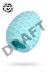 Мастурбатор A-Toys Pufl, бирюзовый, ТРЕ, 6 см Ø 2,7 см