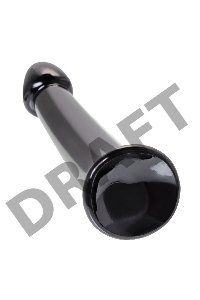 Нереалистичный фаллоимитатор Jelly Dildo L Toyfa Basic, TPE, черный, 20 см