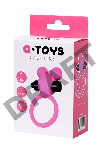 Виброкольцо на пенис A-Toys by TOYFA Pikle, силикон, розовое, 6,9 см, Ø 3,1 см