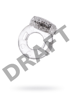 Виброкольцо TOYFA, TPE, прозрачный