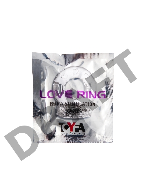 Виброкольцо TOYFA, TPE, прозрачный