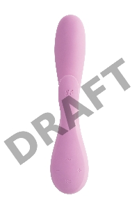 Нереалистичный вибратор Satisfyer Mono Flex, силикон, розовый, 20,4 см.