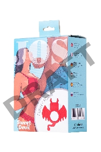 Эрекционное кольцо на пенис JOS SWEET DEVIL, силикон, красный, 8,5 см