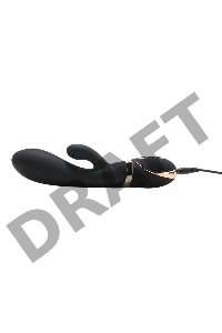 Черный вибратор-кролик Dual Stim Rabbit Vibrator