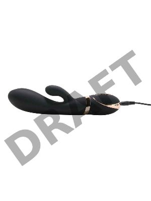 Черный вибратор-кролик Dual Stim Rabbit Vibrator