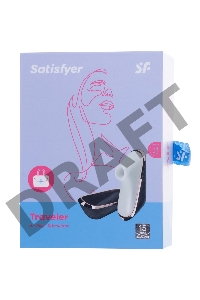 Вакуум-волновой бесконтактный стимулятор клитора Satisfyer Pro Traveler, силикон, черный, 9,5 см.