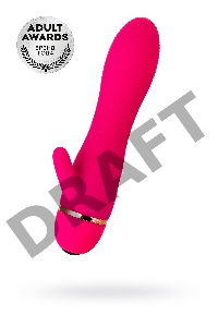 Вибратор TOYFA A-Toys с клиторальным стимулятором, силикон, розовый, 15 см
