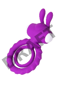 Эрекционное кольцо на пенис JOS GOOD BUNNY, силикон, фиолетовый, 9 см