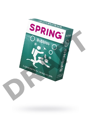 Презервативы Spring Bubbles, с точечной поверхностью, латекс, 17,5 см, 3 шт