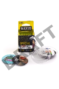 Презервативы точечно-ребристые MAXUS AIR Special №3 п/к