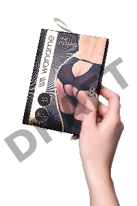 Эротические трусики-пояс для чулок Waname Elegance с высокой посадкой черные (46-48)