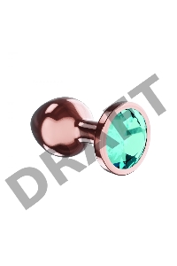 Пробка цвета розового золота с малиновым кристаллом Diamond Topaz Shine L - 8,3 см.